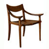 アメリカの有名な家具職人、故サム マルーフに敬意を払って作った手作り無垢椅子・Chair Maloof彫刻チェア”マルーフ”